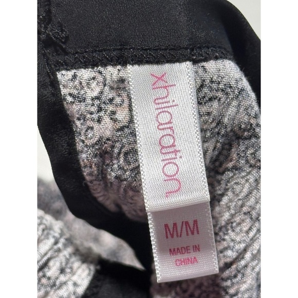 Xhilaration Black White Abstract Print Tie Waist Romper M - Picture 5 of 11